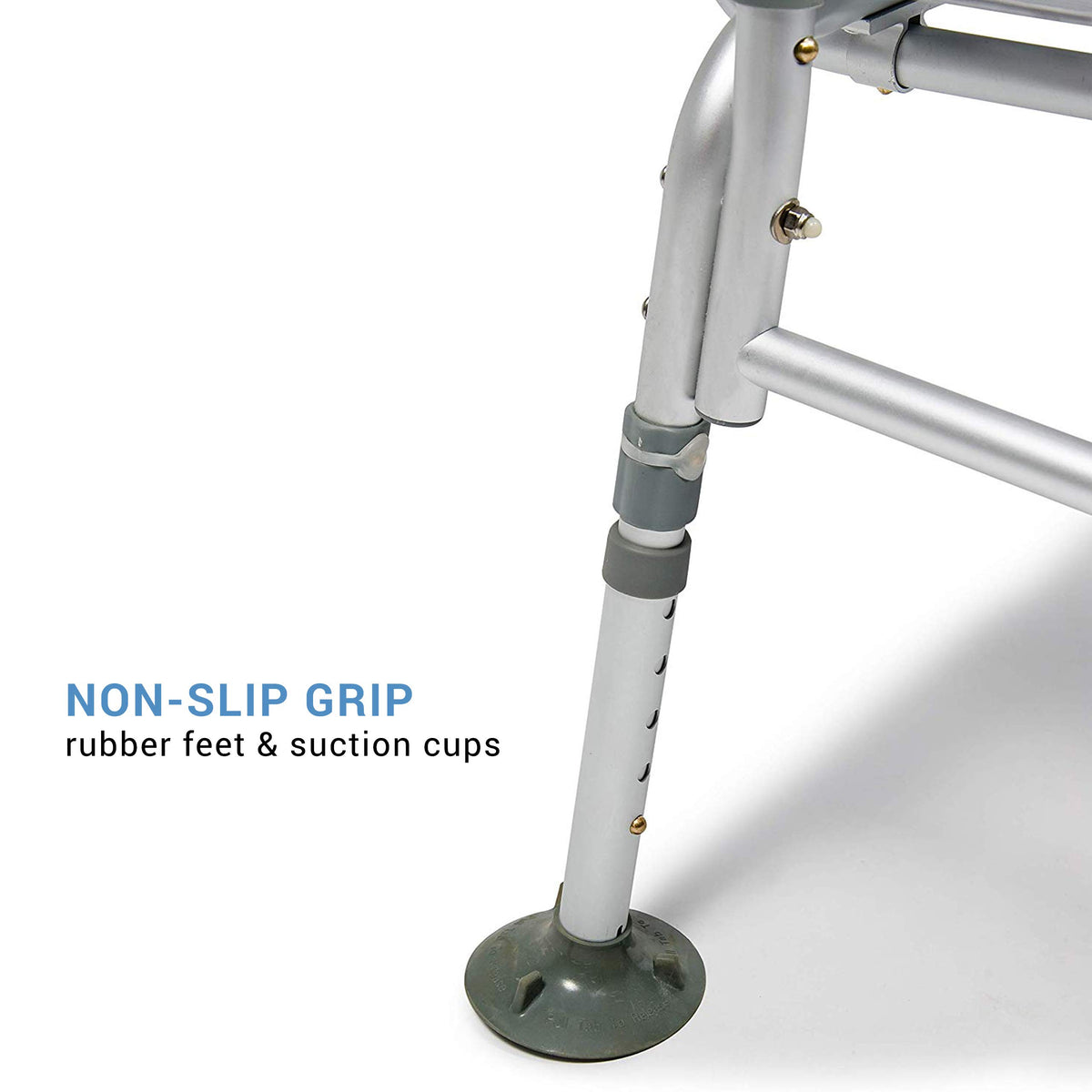 2-in-1 Tub Transfer Bench & Shower Chair, Padded Seat & Back, Height Adjustable O51892