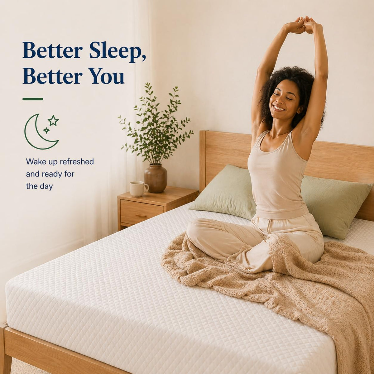 Twin Size 5 Inch Memory Foam Mattress M7764