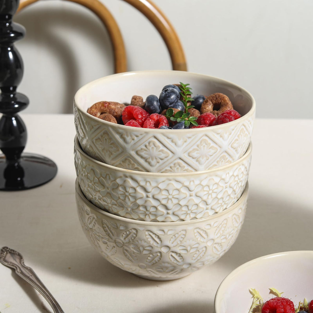 26 Oz Ceramic Soup Bowls Set of 4, 6 inch B3015