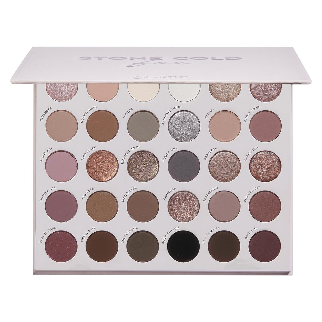 30 Pan Cool Tone Eyeshadow Palette with Matte & Metallic Finishes L19600