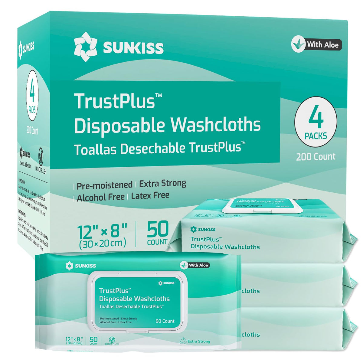 Large Adult Diapers 12 Count & Wet Wipes 200 Count K3153