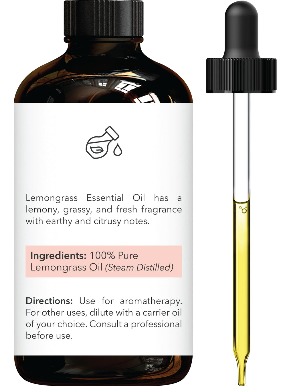 Lemon & Lemongrass Essential Oils 4 Fl Oz Pack of 2 D881