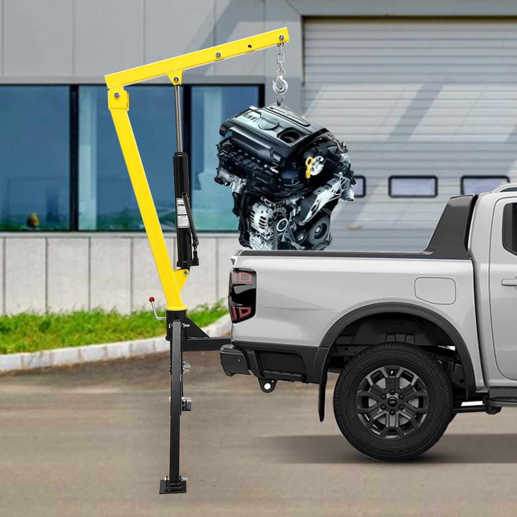 Hydraulic Swivel Hitch Mounted Truck Crane 1000 LBS Capacity C3916