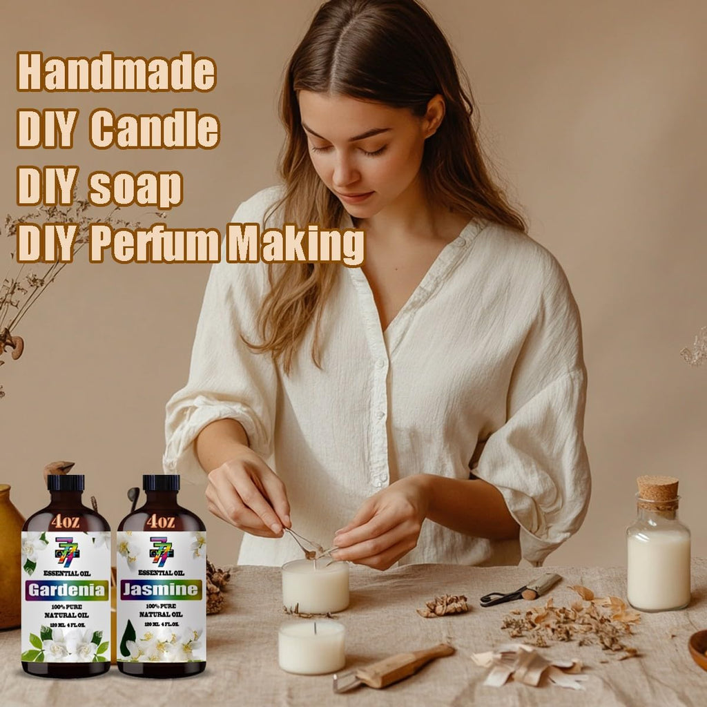 4 Fl Oz Lavender and Jasmine Essential Oil Set I661407