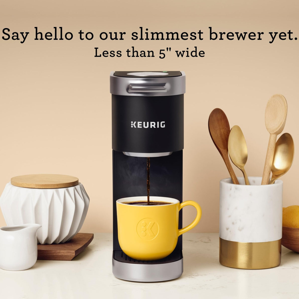 Single Serve K-Cup Pod Coffee Maker, Matte Black N413