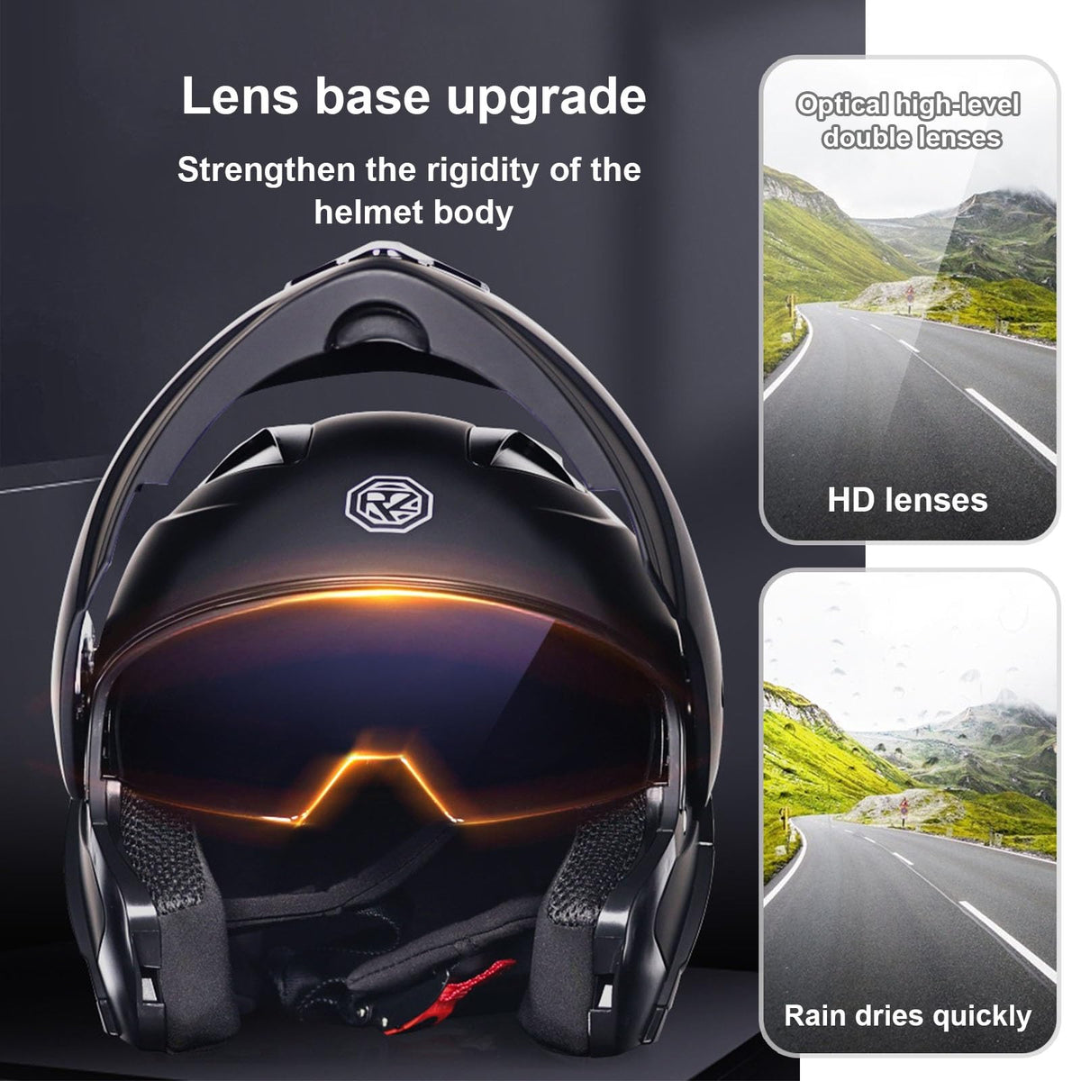 Modular Bluetooth Motorcycle Helmet DOT Approved Dual Visor Flip up L237793
