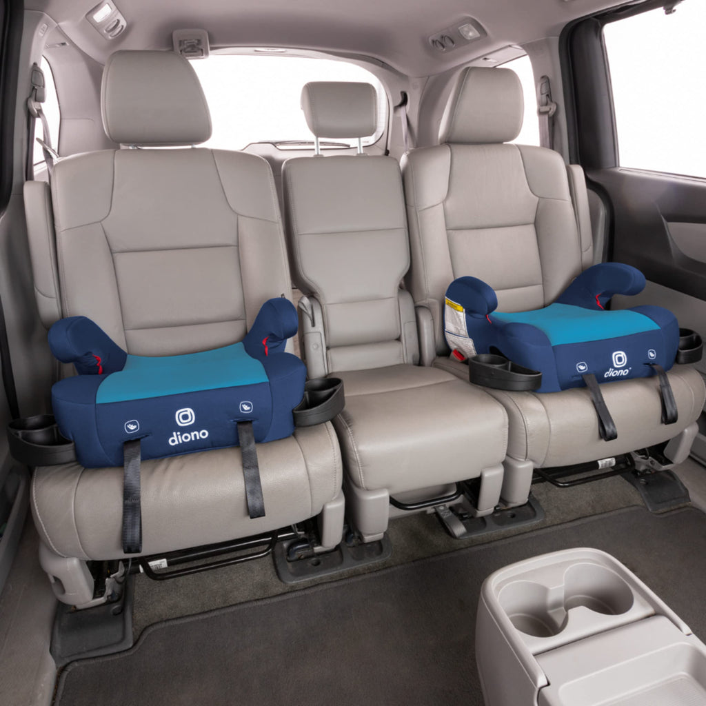 Backless Belt-Positioning Booster Car Seat, 1 Pink & 1 Blue, 40-120 lbs W74143