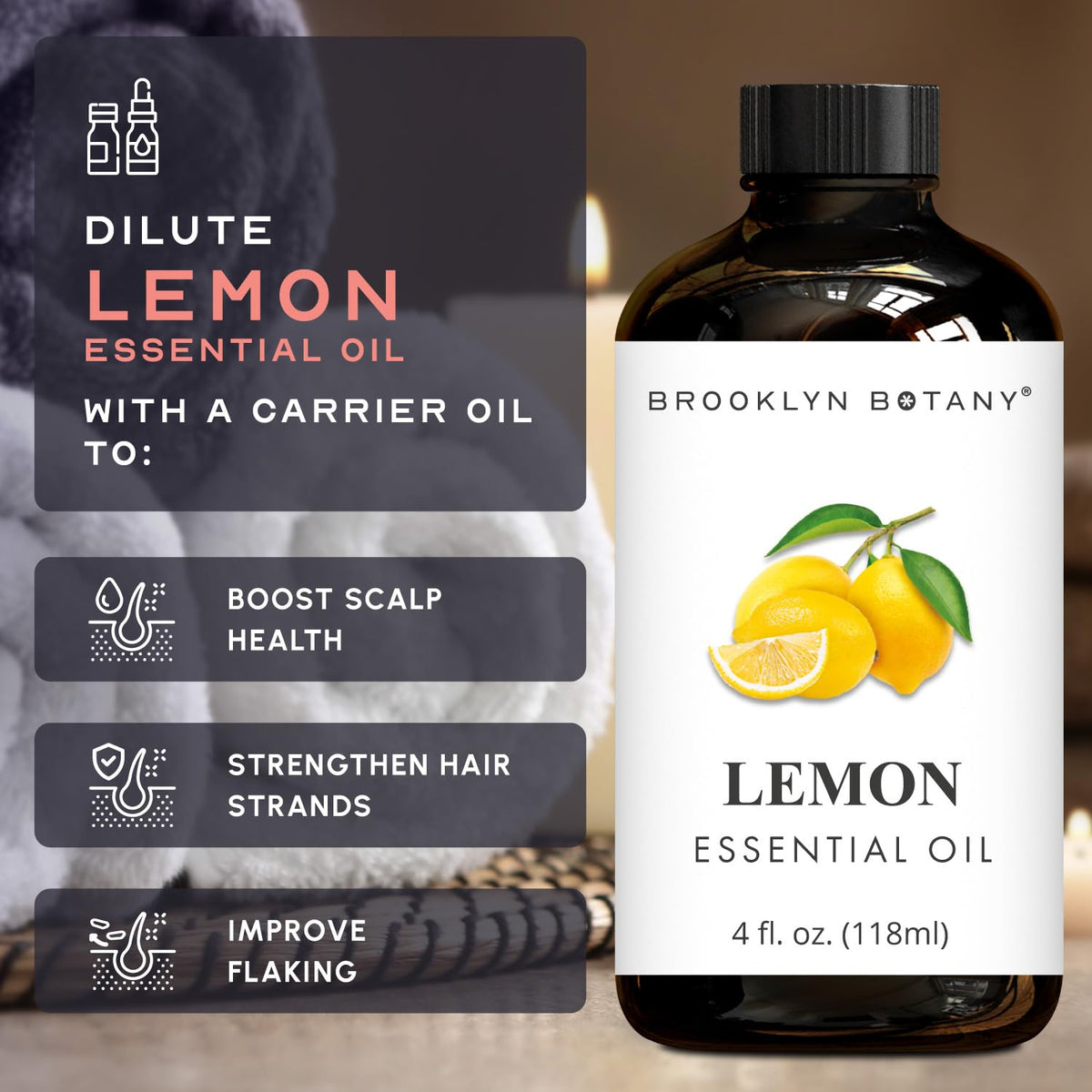 Lemon & Lemongrass Essential Oils 4 Fl Oz Pack of 2 D881