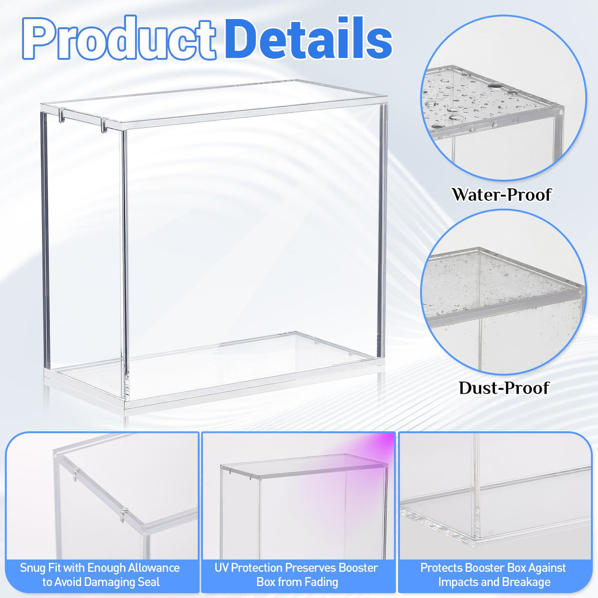 3 Pack 5mm Acrylic Cases B521