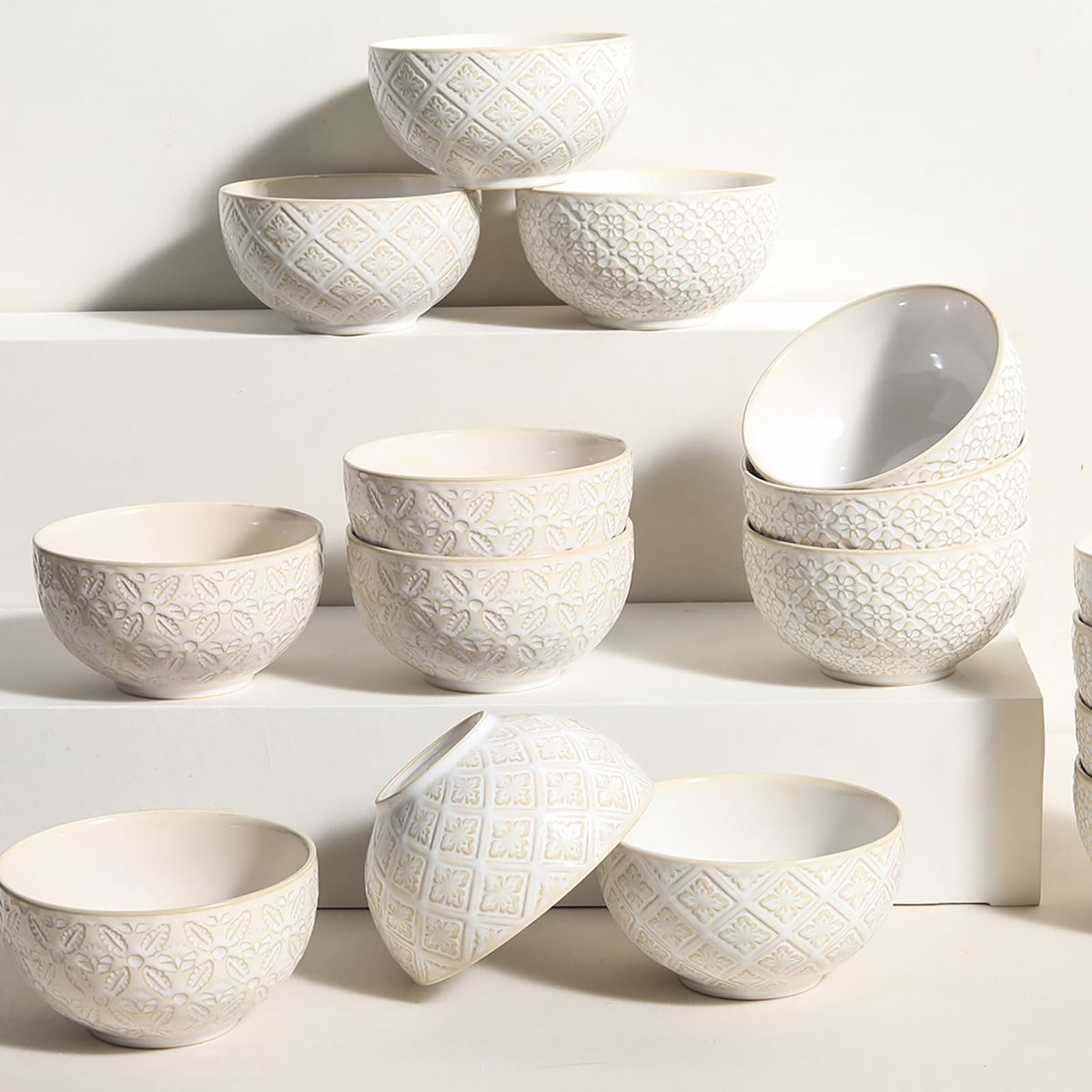 26 Oz Ceramic Soup Bowls Set of 4, 6 inch B3015