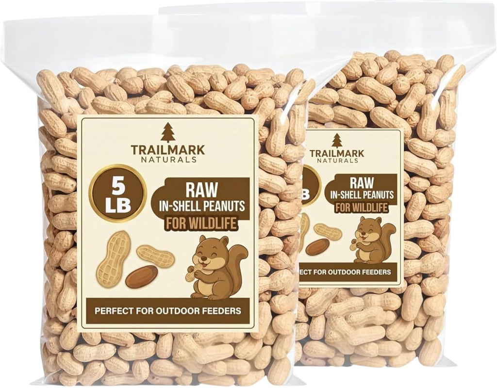 Raw Peanuts for Squirrels and Birds, 2 Pack of 5 Lb Bags E6494