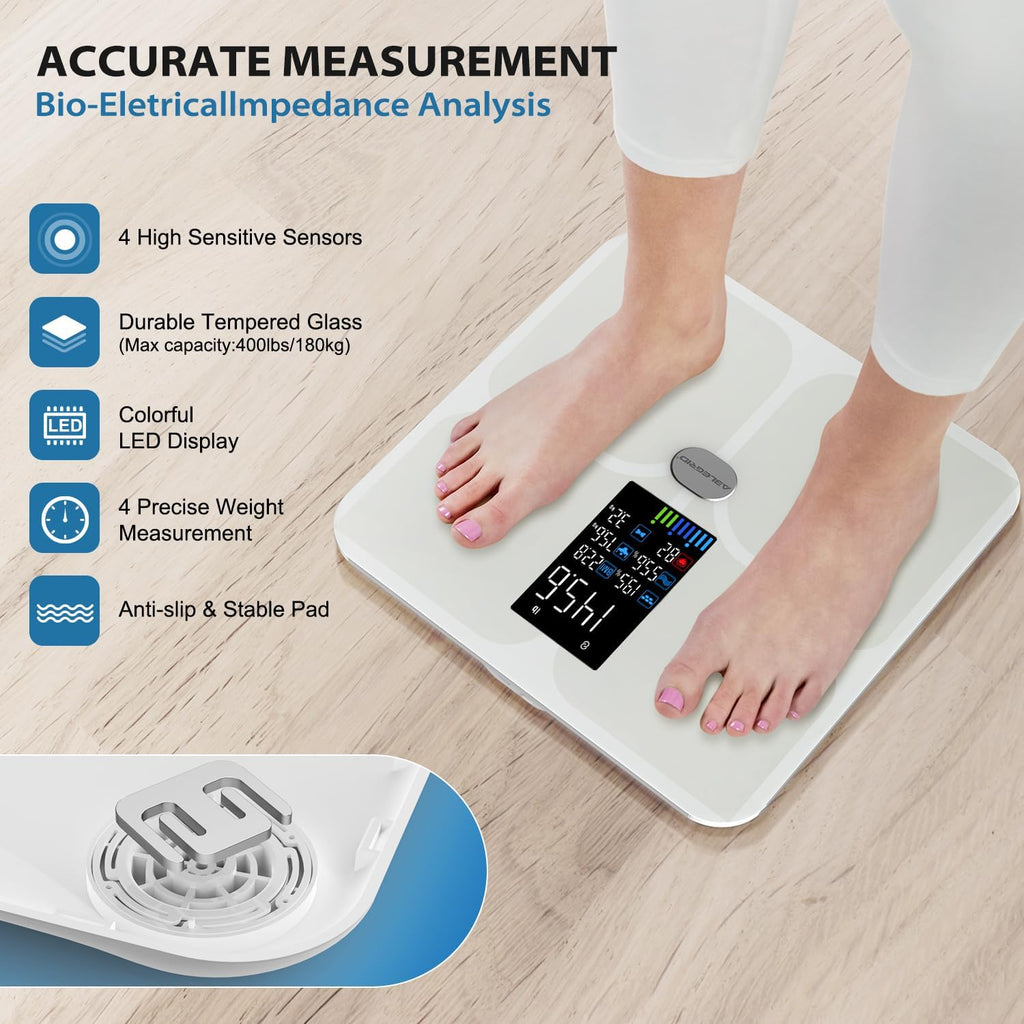 Smart Bathroom Scale for Body Weight and Fat Q880018