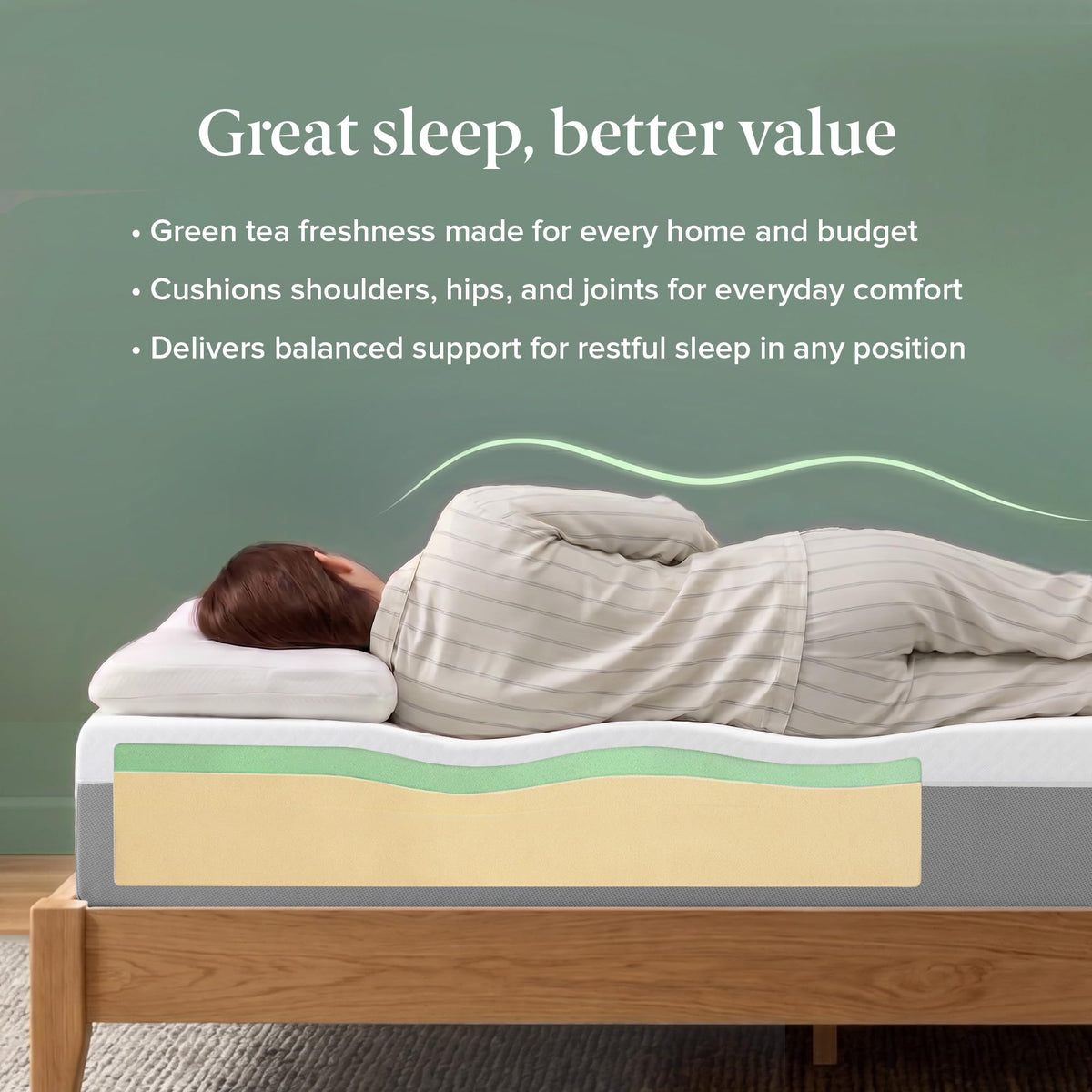 10 Inch Twin Memory Foam Mattress J4784