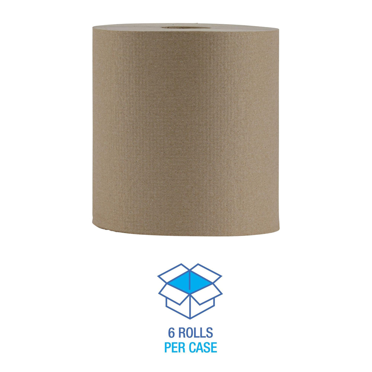 Hardwound Paper Towels, 6 Rolls, 1-Ply, 8" x 800 ft, Natural M9696