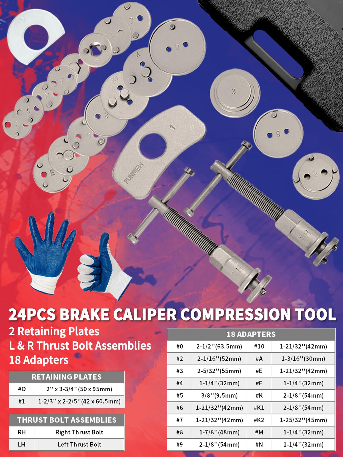 Heavy Duty Disc Brake Caliper Compression Tool J5119