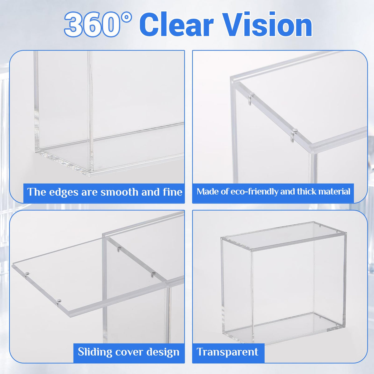 3 Pack 5mm Acrylic Cases B521