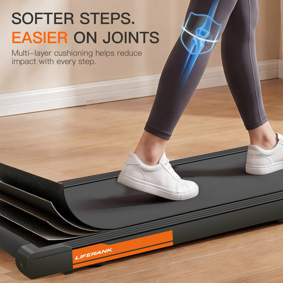 Portable Under Desk Treadmill with Incline F98212