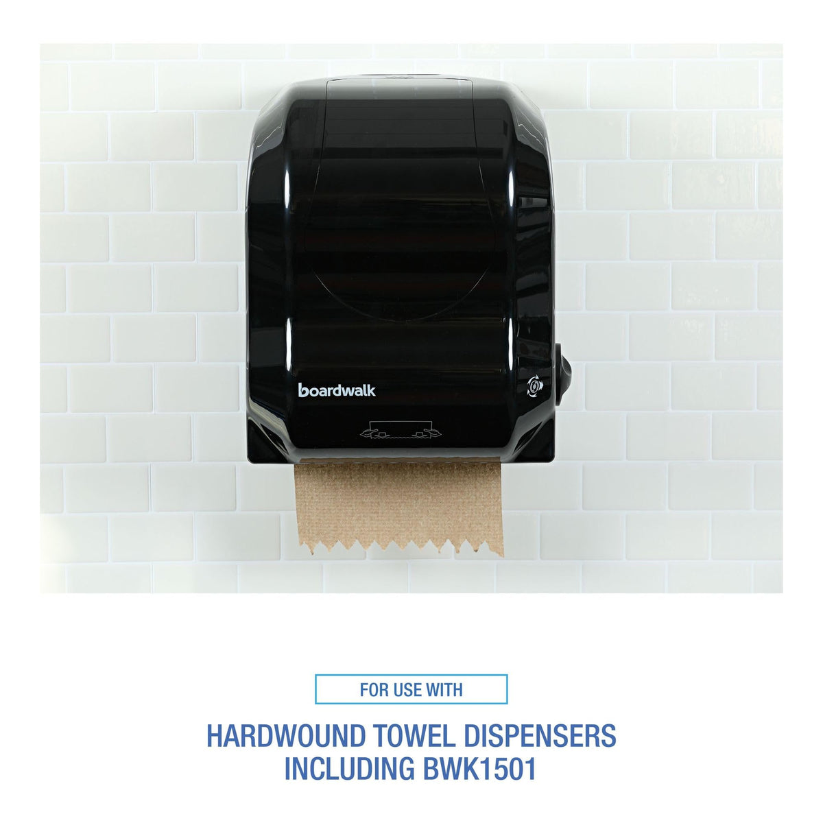 Hardwound Paper Towels, 6 Rolls, 1-Ply, 8" x 800 ft, Natural M9696