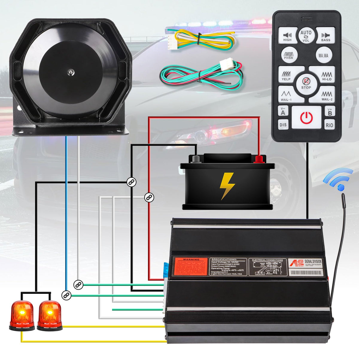 Emergency Siren Pa System L8081