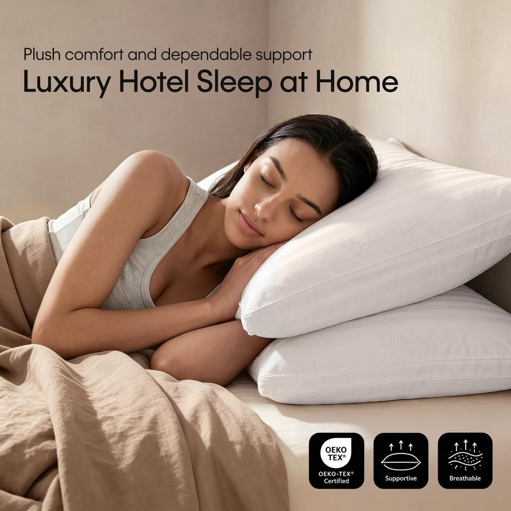 King Size Set of 2 Medium Soft Bed Pillows L30612