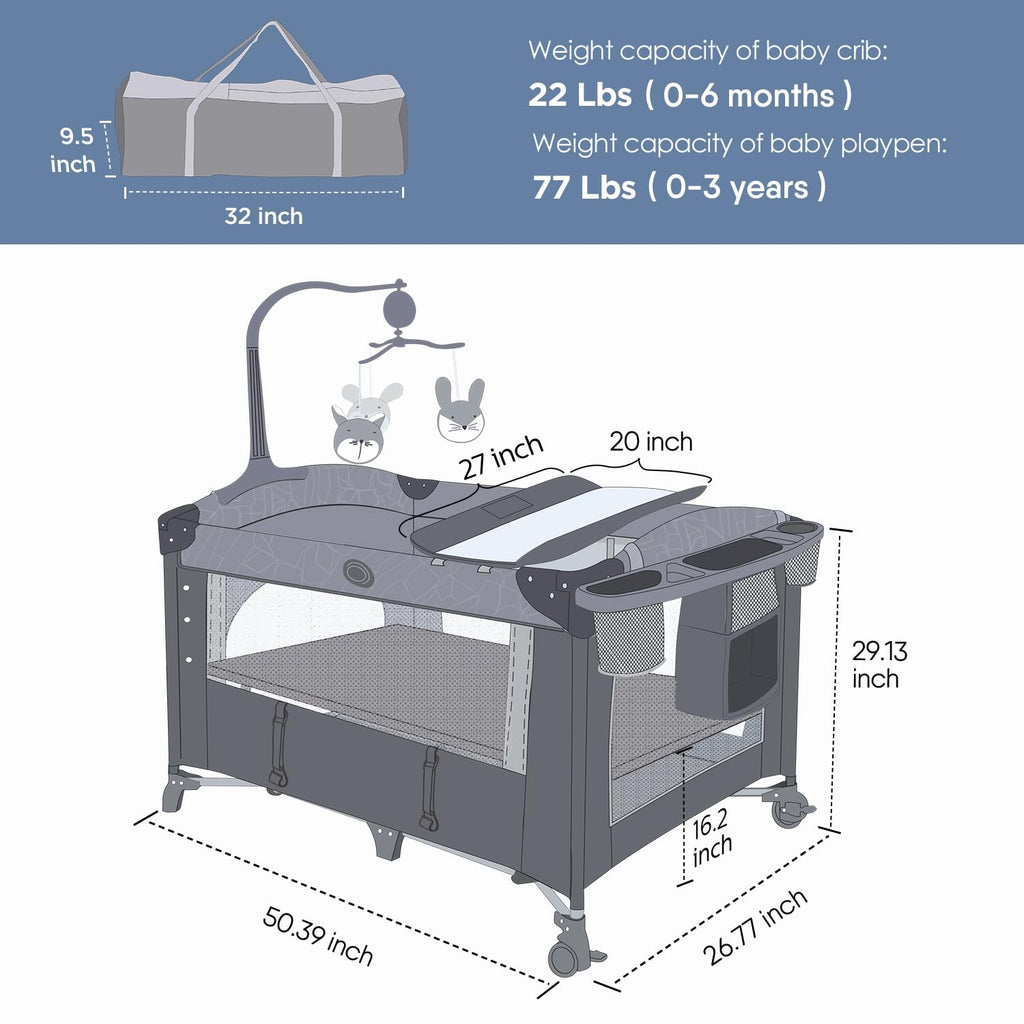 Baby Bassinet Bedside Crib T126