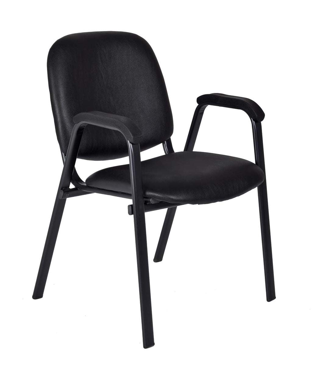 Vinyl Stacking Chair with Arms V5401