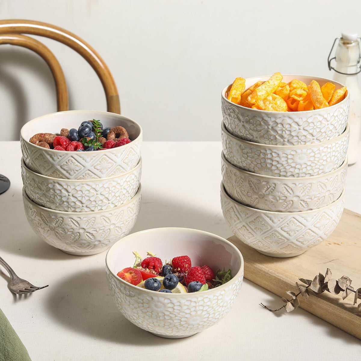 26 Oz Ceramic Soup Bowls Set of 4, 6 inch B3015