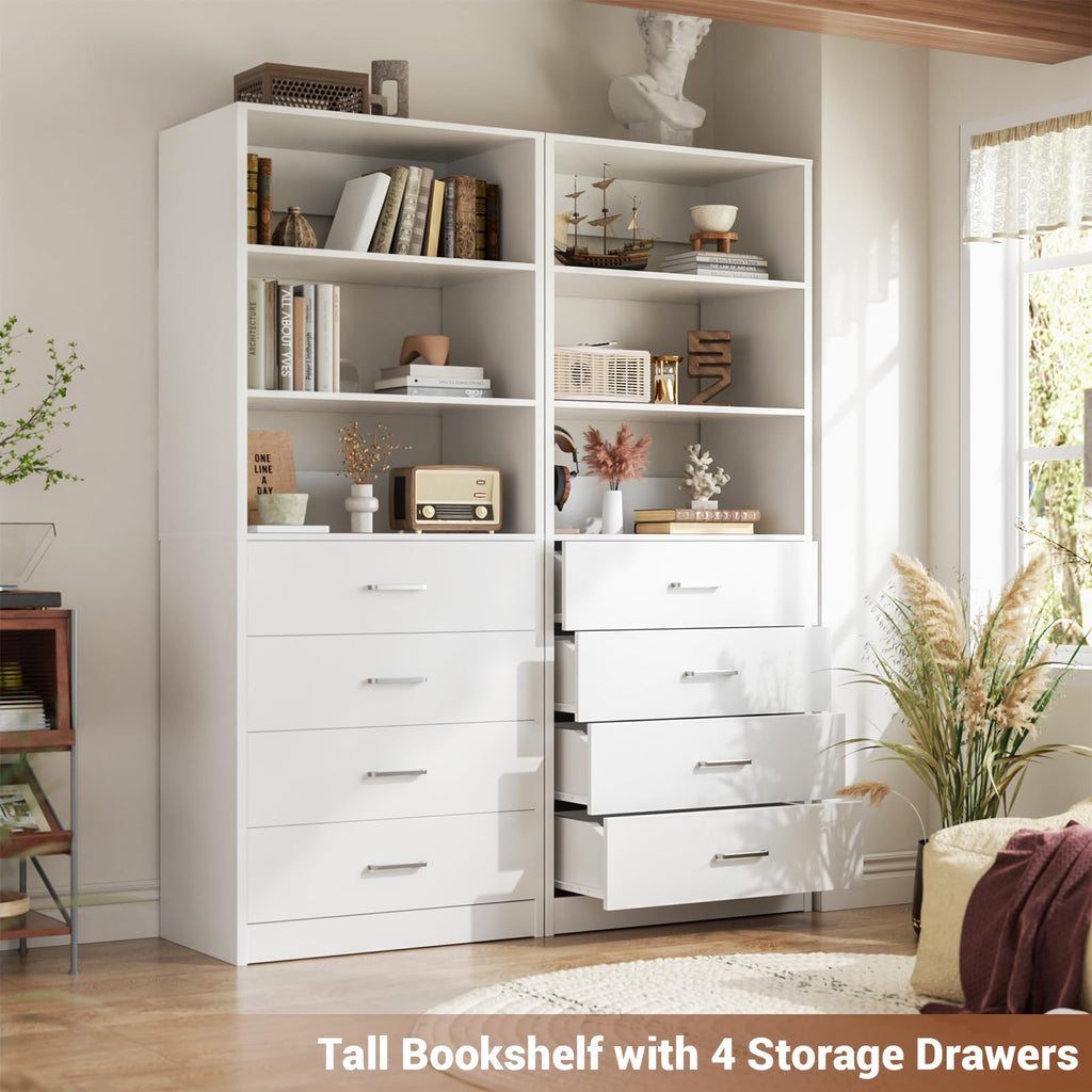 White Wood Closet Organizer System K491605