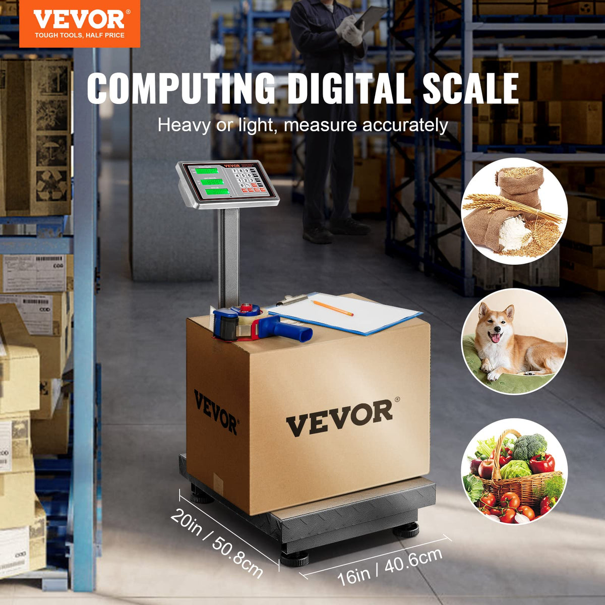 660 lbs Stainless Steel Digital Platform Scale D6029