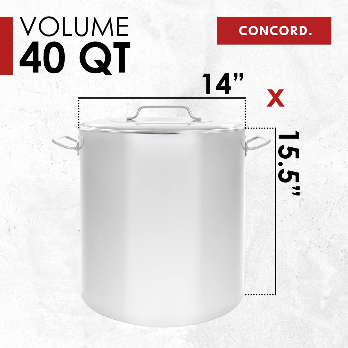 40 QT Stainless Steel Stock Pot + 12" Propane Outdoor Burner G7676