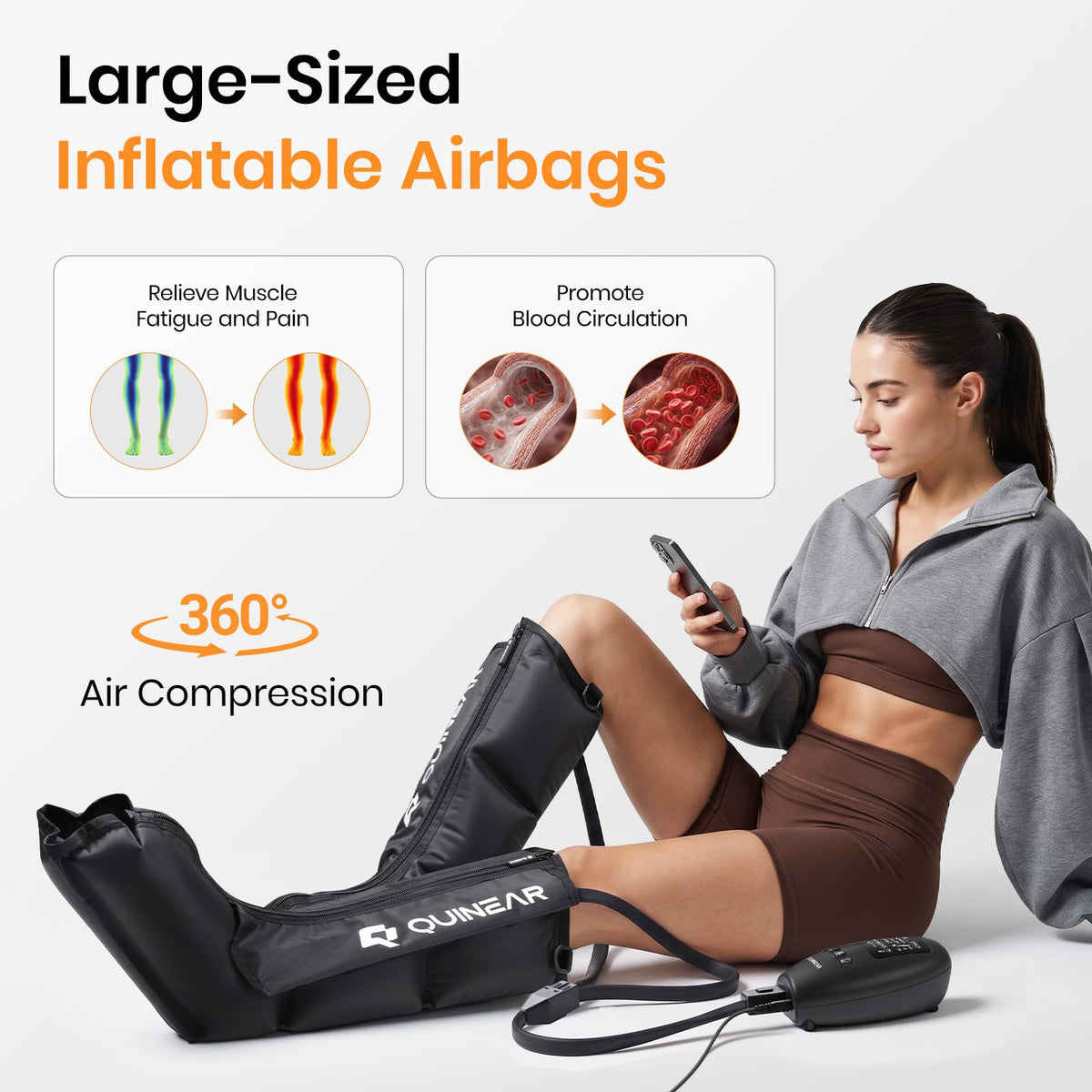 Air Compression Leg Recovery Boots Massager F24501