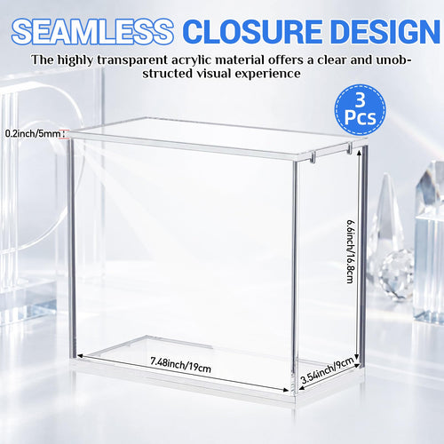 3 Pack 5mm Acrylic Cases B521