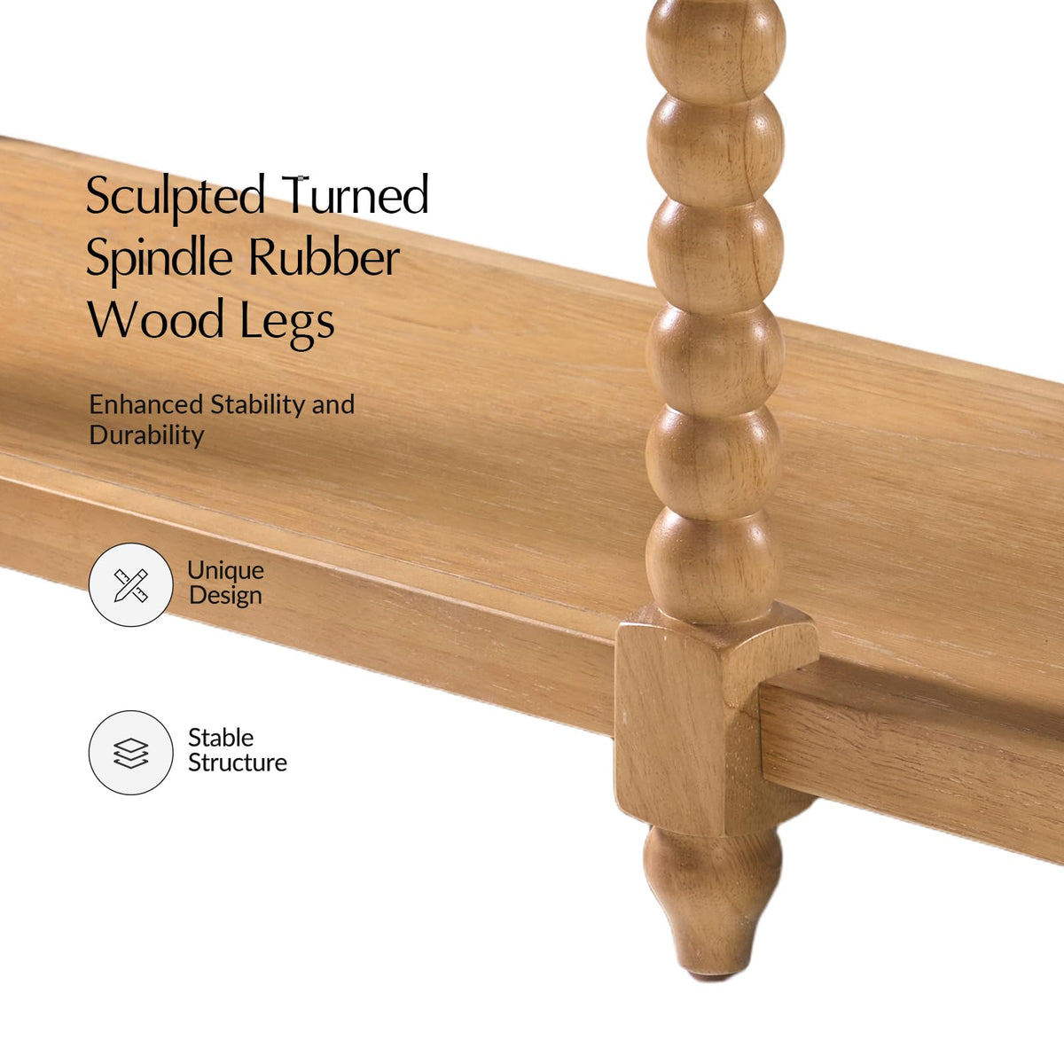 2-Drawer Oak Console Table B871630