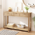 Fluted Console Table with Drawers S14733