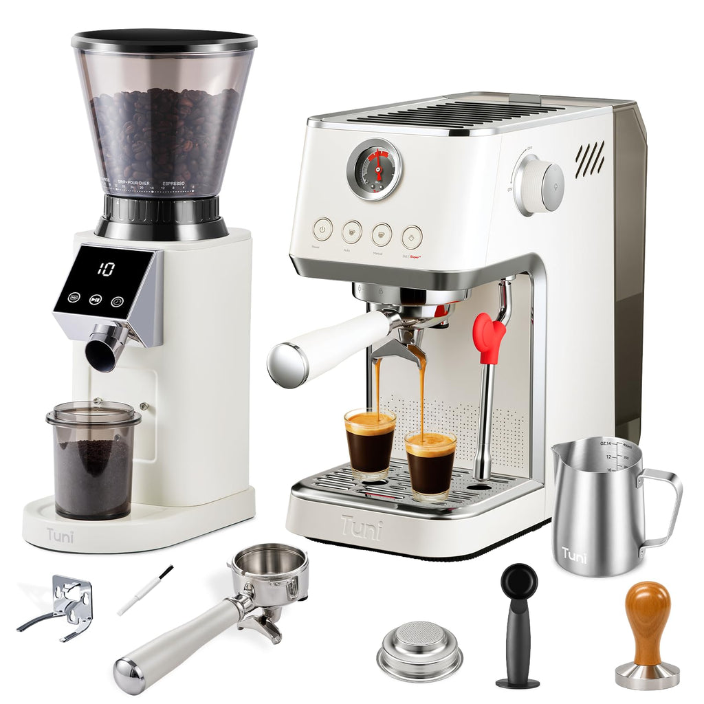 Espresso Machine with Conical Burr Coffee Grinder P11069