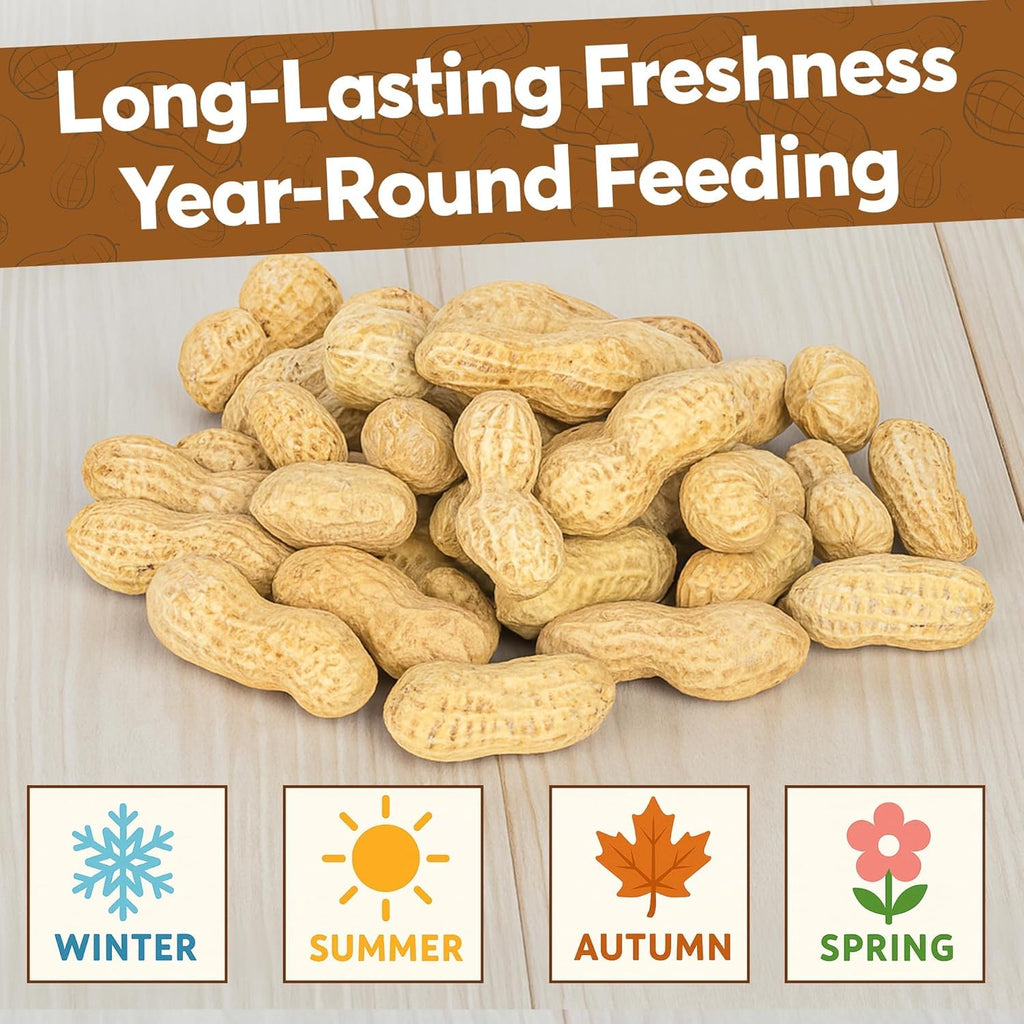 Raw Peanuts for Squirrels and Birds, 12 Pounds H96352