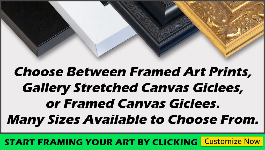 Custom Framed Art Print Giclee Print or Canvas G53587