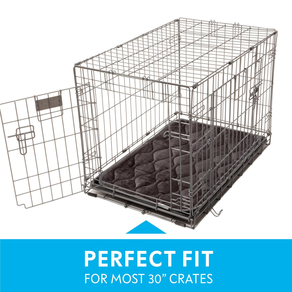 Washable Padded Crate Mats for Dogs Gray 29x18 Inch I12792
