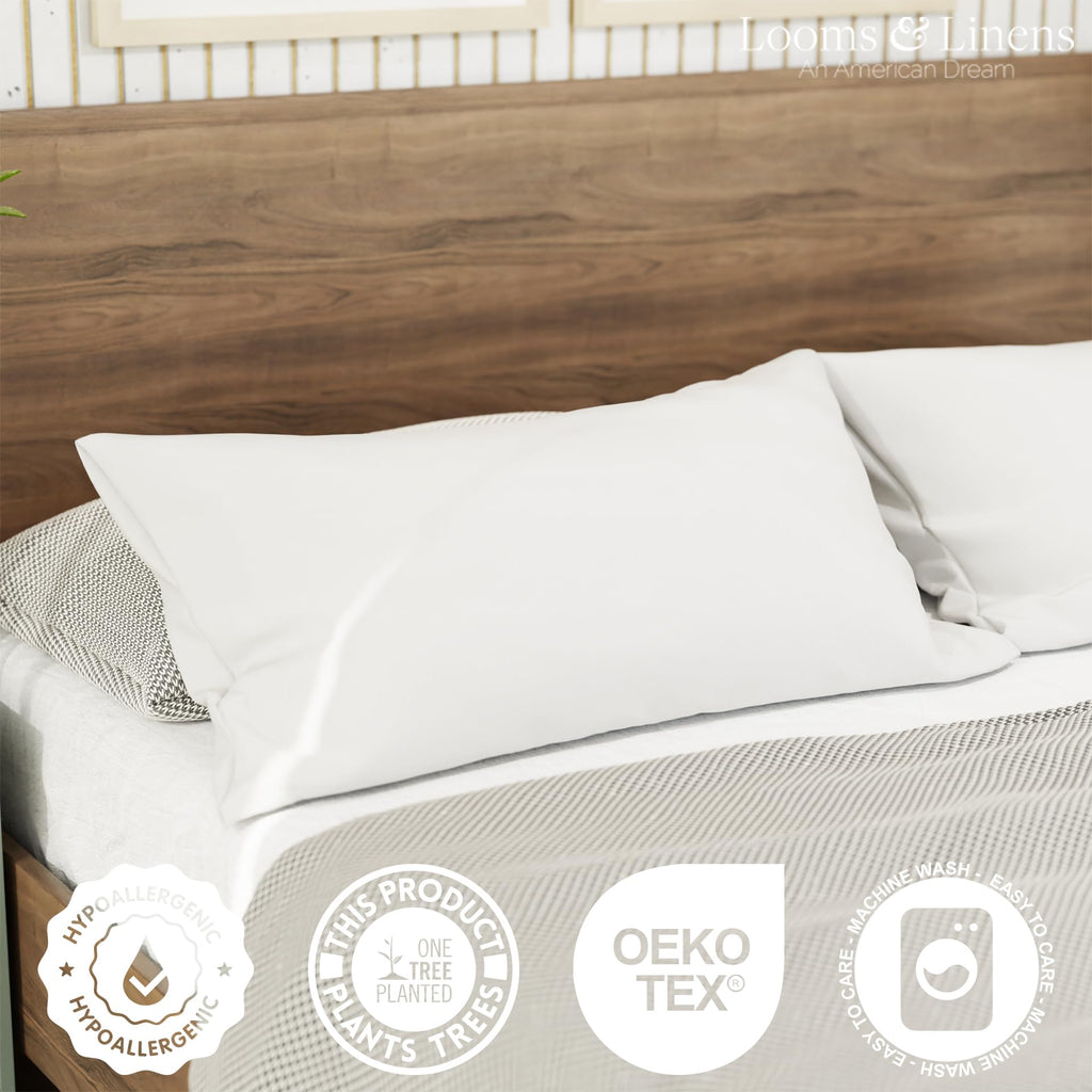 King Size Pillows Set of 2 20 x 36 Hypoallergenic Down Alternative Pillow Inserts J4119