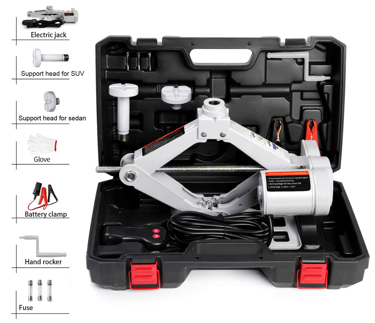 Electric Car Jack 3 Ton 12V Scissor Jack Kit X5182