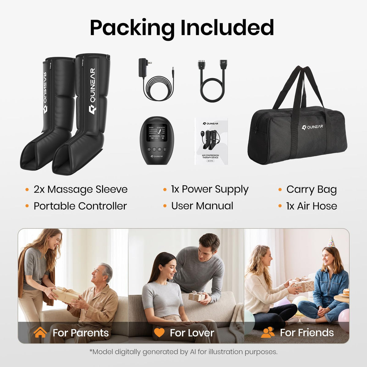 Air Compression Leg Recovery Boots Massager F24501