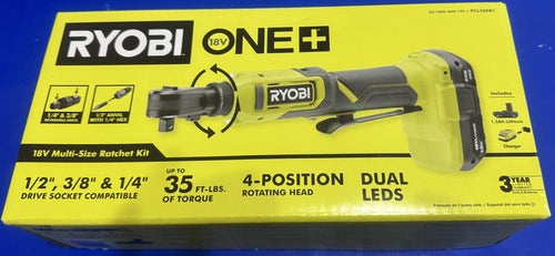 18V Cordless Ratchet Kit with Battery and Charger Q26825