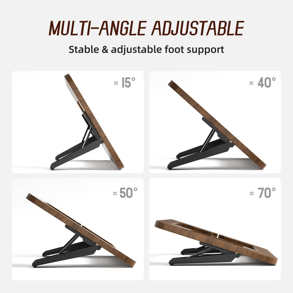 Bamboo Tablet Stand with 5 Pack Pencil Grips K60481