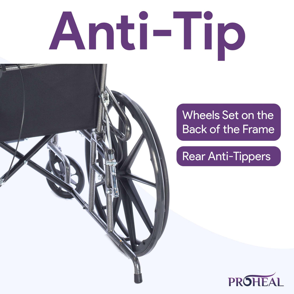 18” Reclining Wheelchair with Elevating Legrests A882713