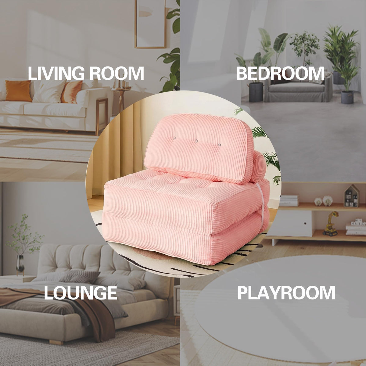Convertible Futon Sofa Bed Chair S867