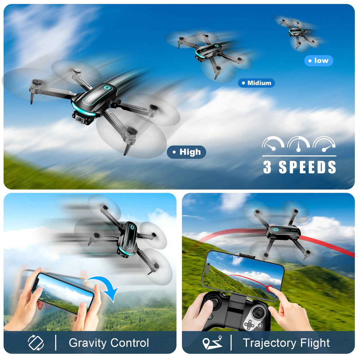 1080P HD Foldable Drone Y2565