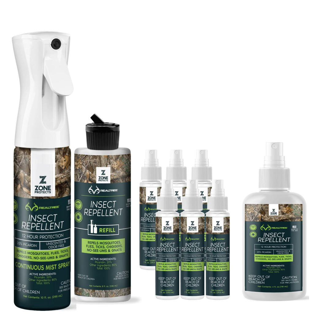 Picaridin Insect Repellent 10oz + 8oz + 6 x 1oz + 4oz A4030