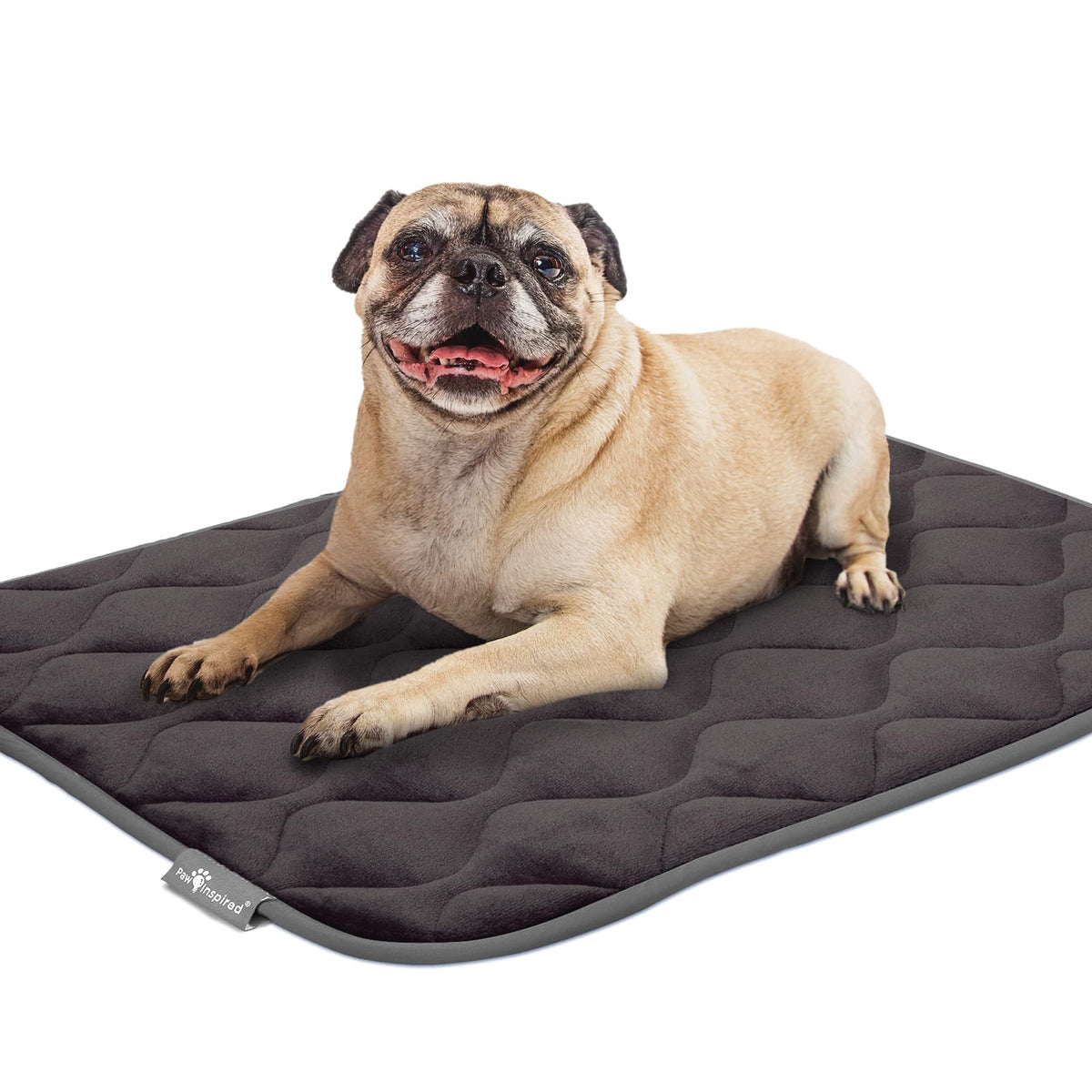 Washable Padded Crate Mats for Dogs Gray 29x18 Inch I12792