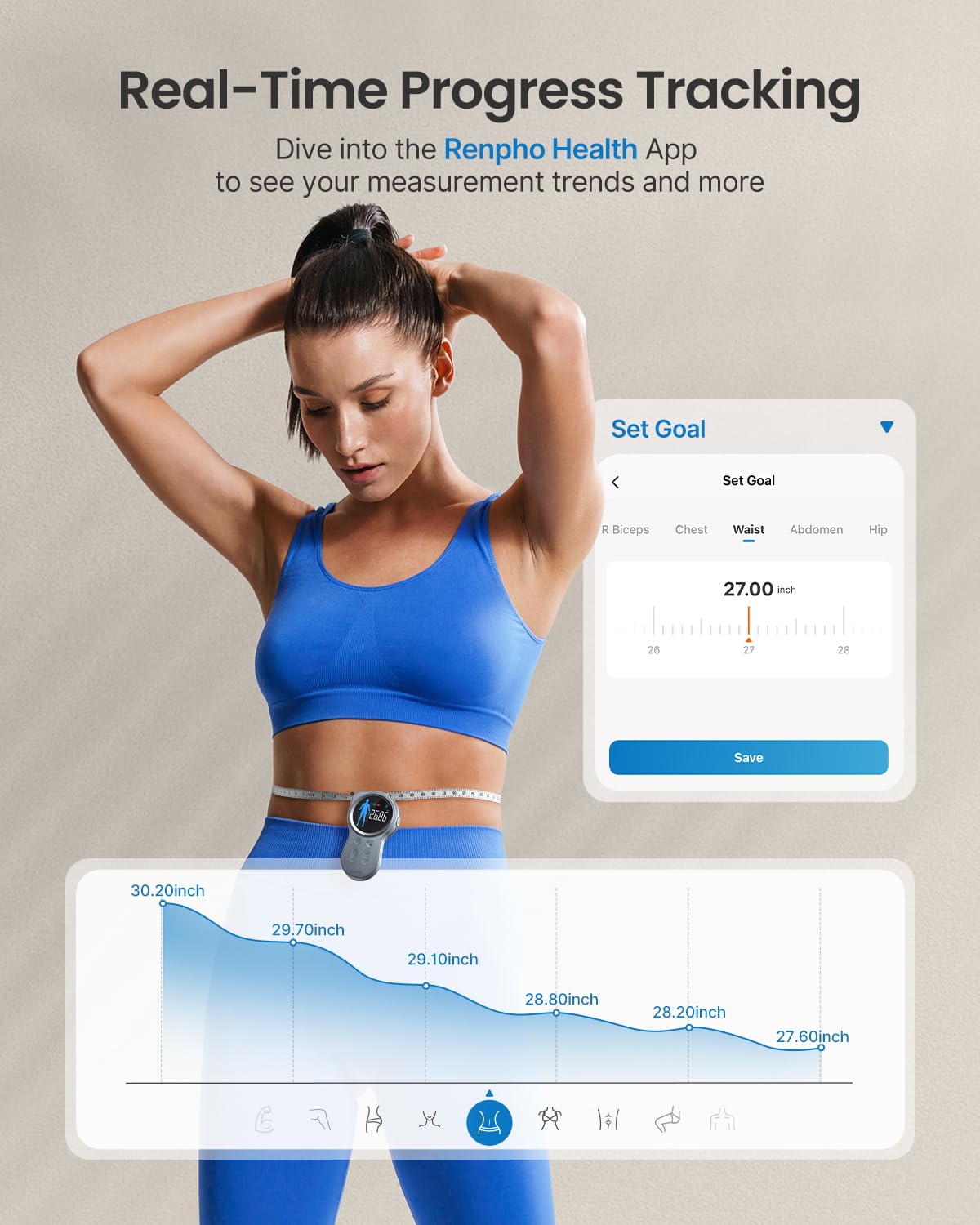 Smart Tape with Large Display, Scale with BMI G52549
