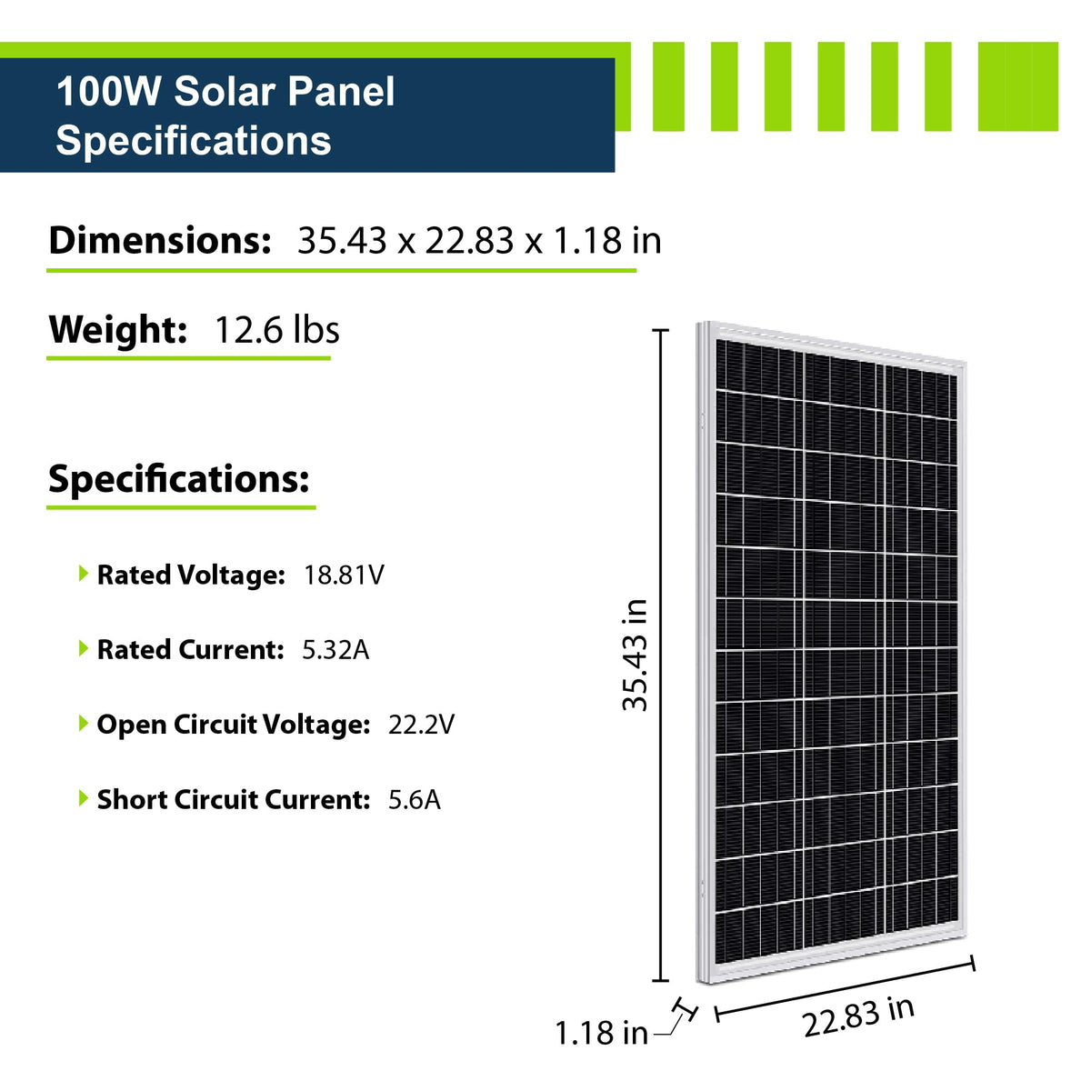 12V 100Ah LiFePO4 Solar Power Kit with 300W Mono Solar Panels O835478